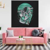 Astronaut Status op Gespannen Canvasprint Canvas Afdruk (Insitu (Woonkamer))