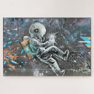 Astronaut Street Art Mural Puzzle Legpuzzel