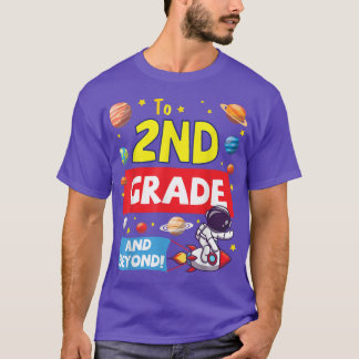 Astronaut Student Happy Back School To 2nd Grade A T-shirt
