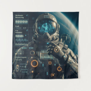 Astronaut Tapestry Wandkleed