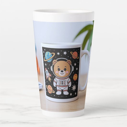 Astronaut Teddy Latte Mok (Voorkant)