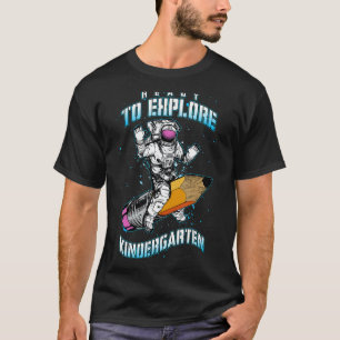 Astronaut terug naar school klaar om kinderga te v t-shirt