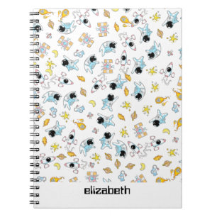 Astronaut-thema in de ruimte notitieboek