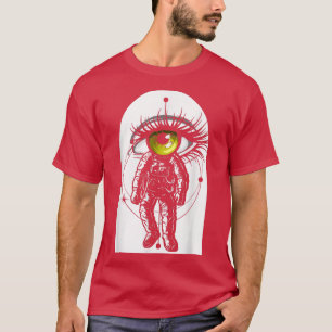 Astronaut Third Eye Women Mannen Space T-Shirt
