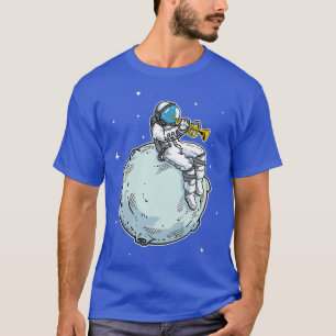 Astronaut Trumpet Gift Music Trumpet Lover T-shirt
