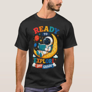 Astronaut uit de derde klas klaar om de ruimte te  t-shirt