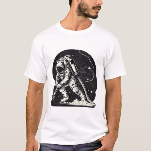 Astronaut Vacuummeringskraag T-shirt
