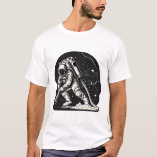 Astronaut Vacuummeringskraag T-shirt