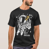 Astronaut vangt bitmunt Koop bitmunt Cyber aap T-shirt (Voorkant)