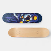 Astronaut vecht tegen Monster Skateboard (Horizontaal)