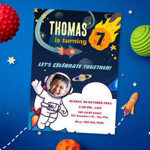 Astronaut verjaardag kaart