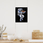 Astronaut Vioolspeler Poster (Keuken)