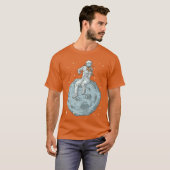 Astronaut Vioolspeler Violinist Altviool Klassiek  T-shirt (Voorkant volledig)