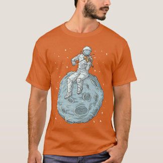 Astronaut Vioolspeler Violinist Altviool Klassiek  T-shirt