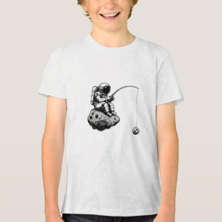 Astronaut Vissen Modus Galaxy Ruimte Feest Raket  Tri-Blend Shirt