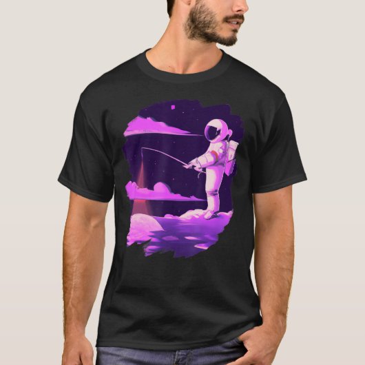 Astronaut Vist zeebootoceaanmeer T-shirt (Voorkant)