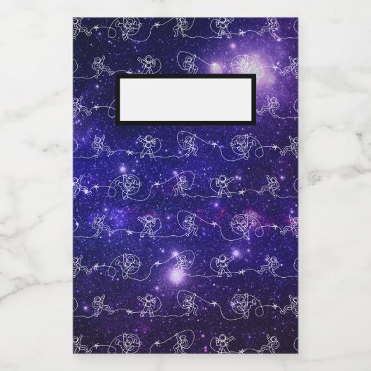 Astronaut Voedselcontainer Etiket (Enkel label)