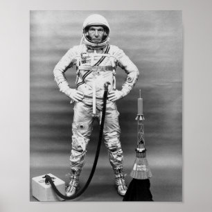Astronaut Walter Schirra van Sigma 7 (MA-8) Poster