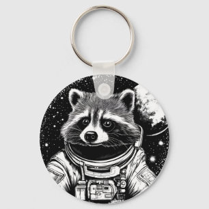 Astronaut wasbeer sleutelhanger