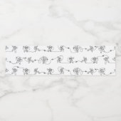 Astronaut Water Fles Etiket (Enkel label)