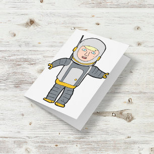 Astronaut Wenskaarten Kaart