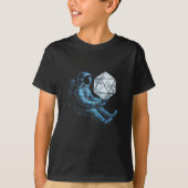Astronaut with Moon Dice T-shirt (Voorkant)