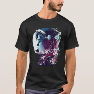 Astronaut Woman Space Astronomy Aerospace Lover T-shirt