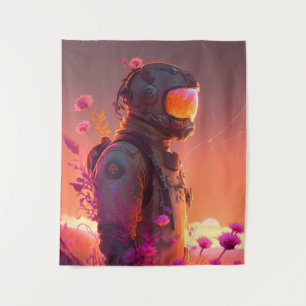 Astronaut World Discovery Schilderij Menselijk Uni Wandkleed