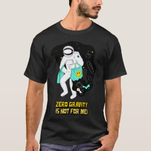astronaut zonder zwaartekracht t-shirt