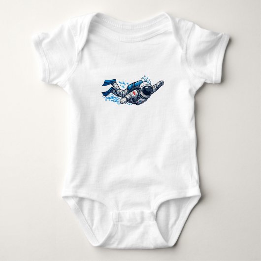 Astronaut Zwemt Romper (Voorkant)