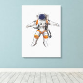 Astronauta Canvas Afdruk (Insitu (Houten vloer))