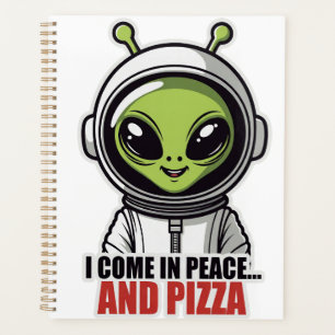 Astronaute Alien Mignon "Je viens en paix et avec