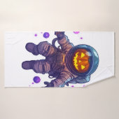 Astronaute Citrouille (Serviette de bain)