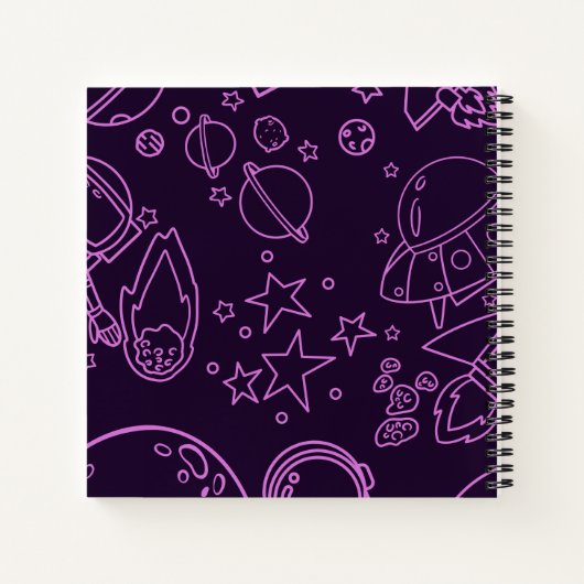 Astronaute Dans Le Carnet Spatial (Dos)