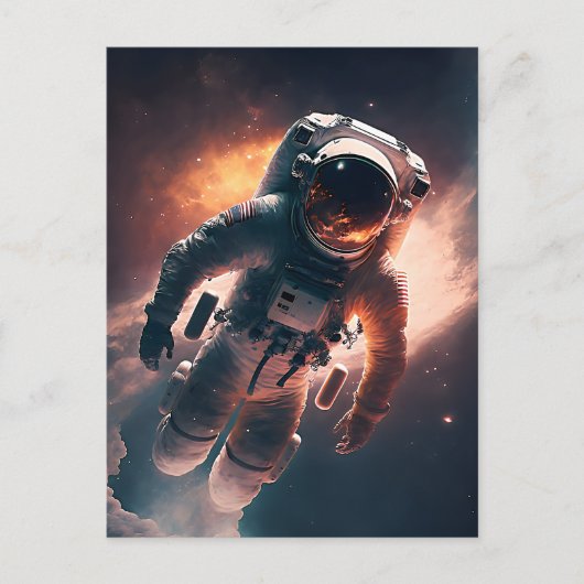Astronaute de la carte postale spatiale (Devant)