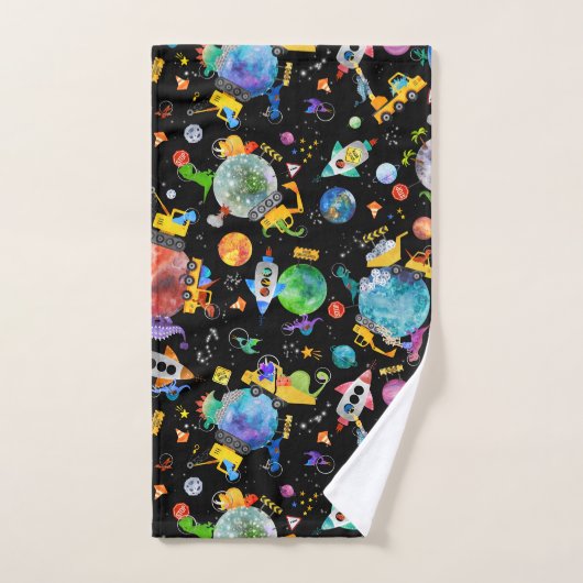 Astronaute de la construction de Dinosaur (Serviette à main)