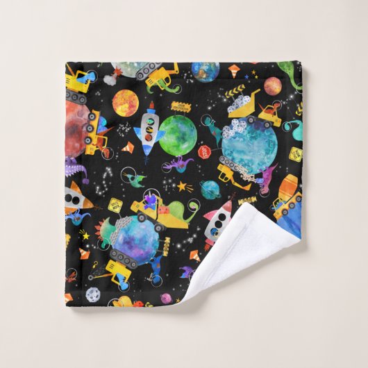 Astronaute de la construction de Dinosaur (Gant de toilette)