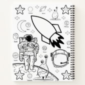Astronaute du coloriage du Carnet spiral (Dos)