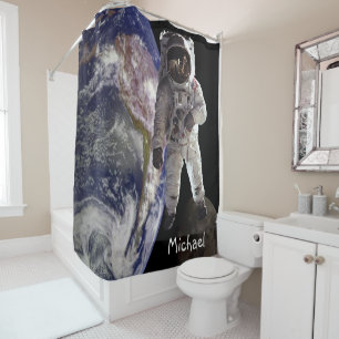Astronaute du rideau de douche