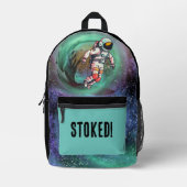 Astronaute du surf | Sac à dos stocké (Recto)