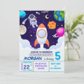 Astronaute, Espace Extérieur, Planètes Invitation (Debout devant)