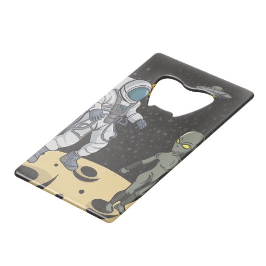 Astronaute et alien (Dos Angle)