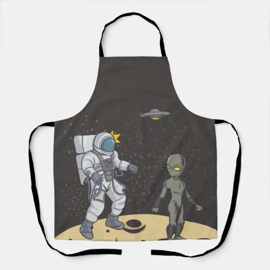 Astronaute et alien tablier (Recto)