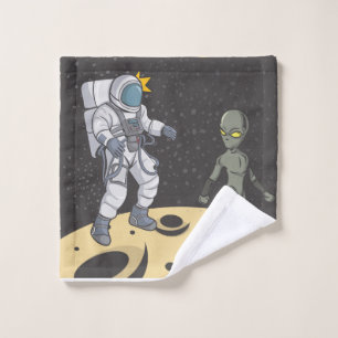Astronaute et extraterrestre