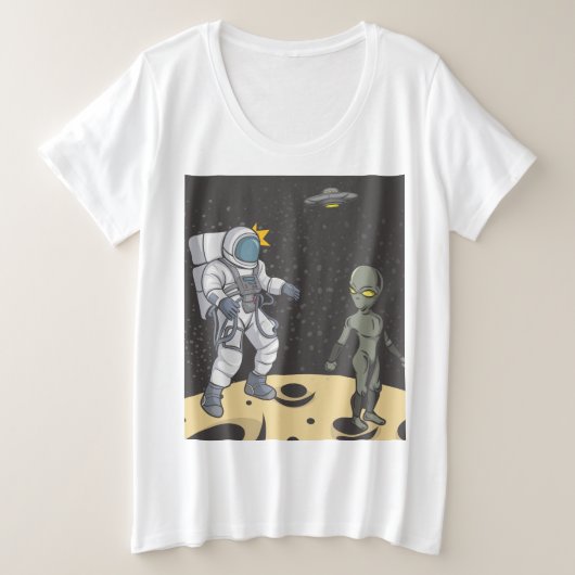 Astronaute et extraterrestre (Design devant)