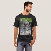 Astronaute Explore Terre T-shirt noir (Devant entier)