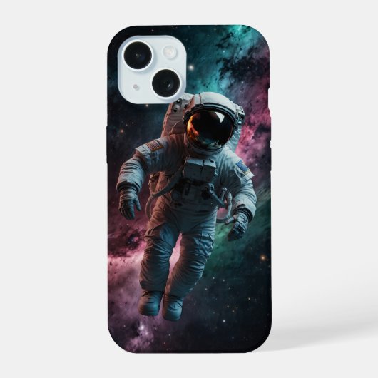 Astronaute flottant dans l'espace. (Verso)