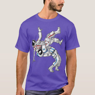 Astronauten JiuJitsu worstelen T-shirt