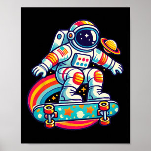 Astronauten Skateboarden In De Ruimte AKA Ruimte S Poster