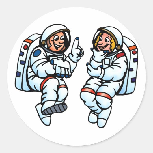 Astronauten Stickers (Voorkant)